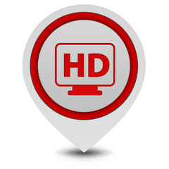 HD pointer icon on white background