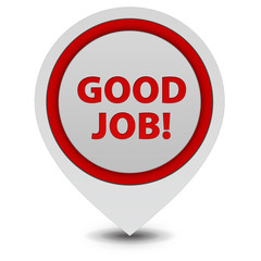 Good job pointer icon on white background