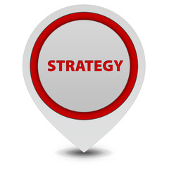 Strategy pointer icon on white background