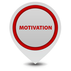 Motivation pointer icon on white background