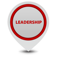 Leadership pointer icon on white background