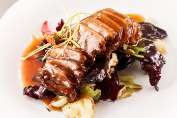 Roasted duck meat