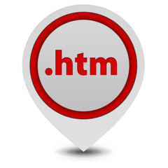 .htm pointer icon on white background