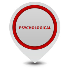 Psychological pointer icon on white background