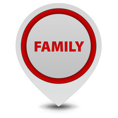 Family pointer icon on white background