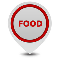 Food pointer icon on white background