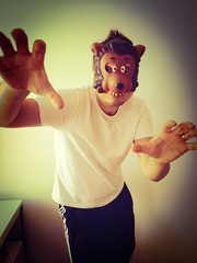 Man with mask