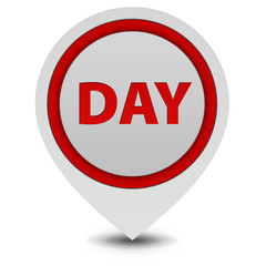 Day pointer icon on white background