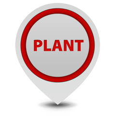 Plant pointer icon on white background