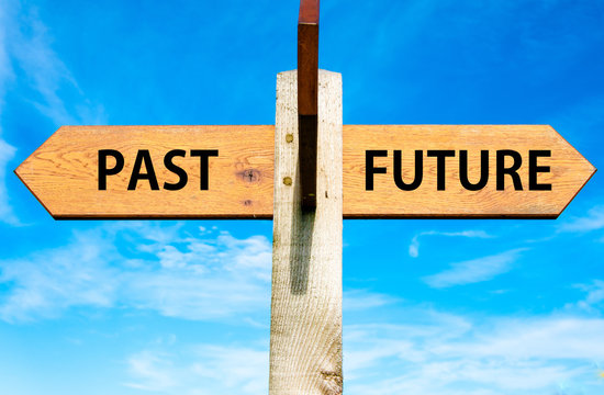 Past versus Future messages, Mindset conceptual image