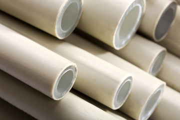 Fototapeta premium Plastic pipes