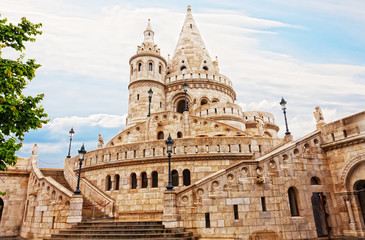  Fisherman Bastion on the Buda Castle hill in Budapest, Hungary