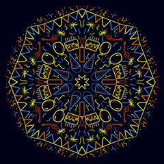 Mandala. Round Ornament Pattern