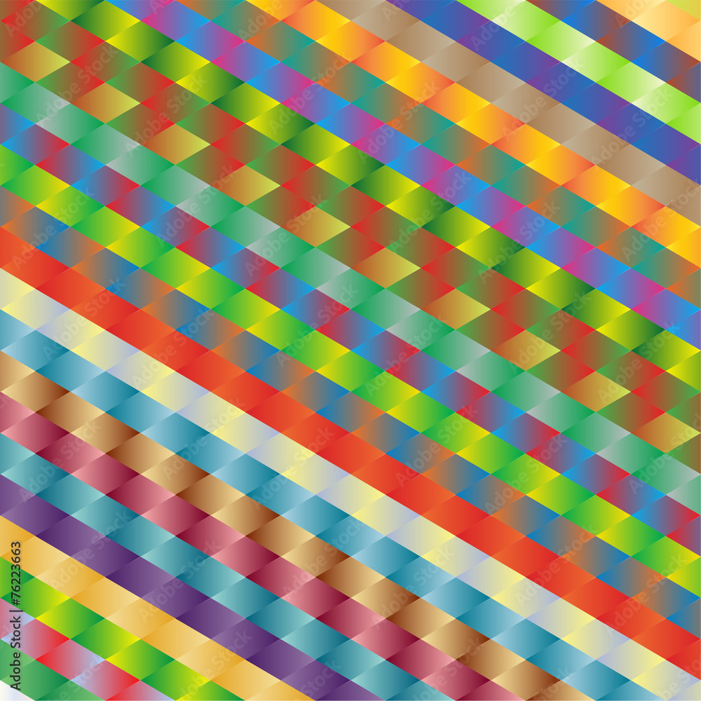 Canvas Prints pattern background of colored rhombuses