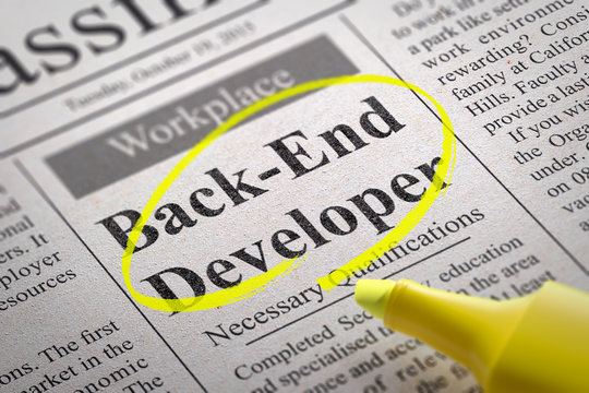 Back-End Developer Vacancy in Newspaper.