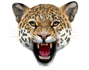 Wild Cat Head illustration
