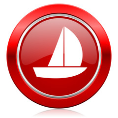 yacht icon sail sign