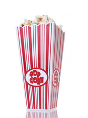 pop corn box isolated on white background