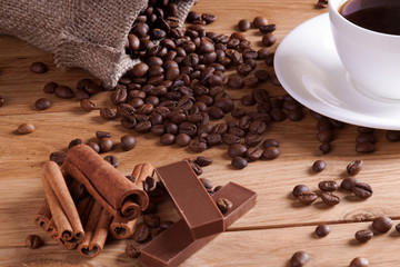 Coffee with shekoladom.