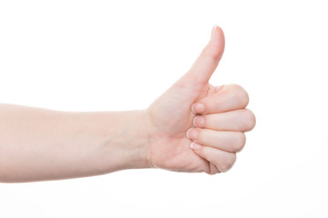 geste mit hand - zustimmung