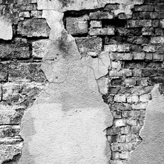 brick old wall. Grunge background