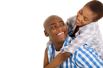 young loving african couple