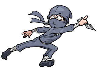 Vector illustration of Cartoon Ninja © sararoom