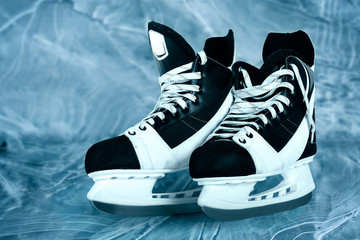 Man's hockey skates