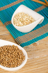 Coriander and  lemon grass