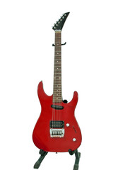 Naklejka premium The old red electric guitar