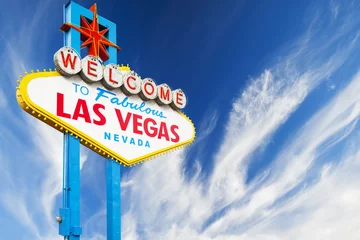 Fotobehang Welkom bij Las Vegas Sign © somchaij