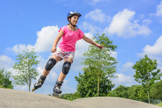 Spass beim Inline-Skating