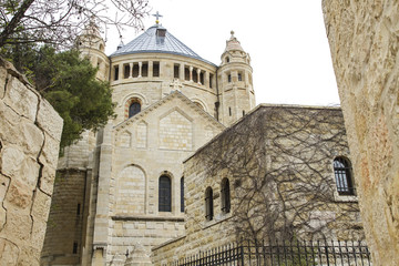 Abbey of the Dormition in Jerusalem .