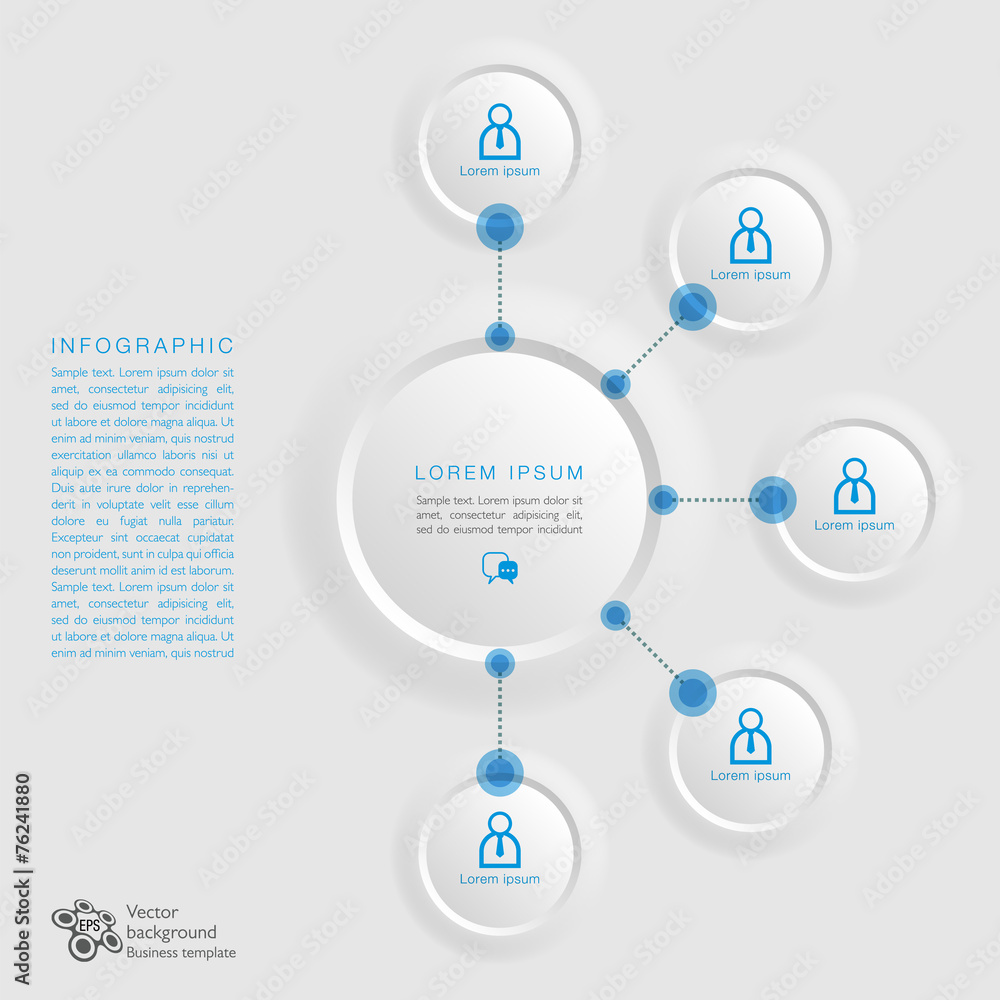 Canvas Prints infographics vector background #knowledge management