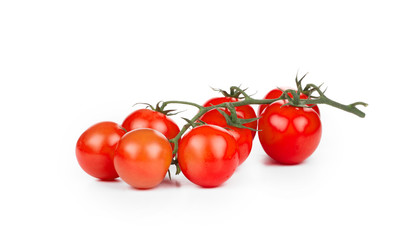 Close up of cherry tomatoes.