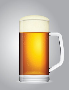 vector mug of beer