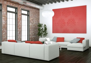 modernes Loft Interieur Design