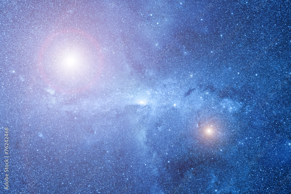 Wall mural quasar galaxy in deep universe.