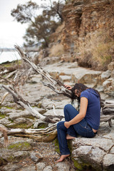 Fototapeta premium Portrait of beautiful female