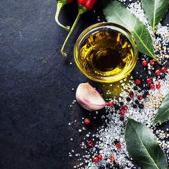 Herbs and spices selection