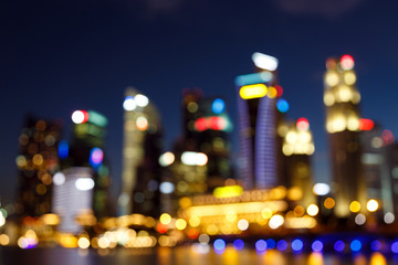 bokeh  city vibrant bulb lights background