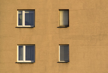 Fototapeta na wymiar Windows in residential house