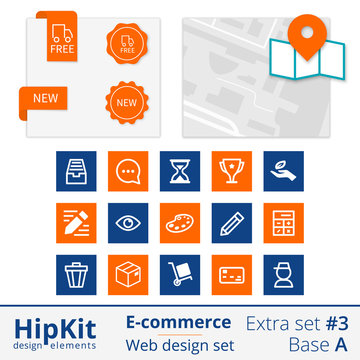 E-commerce web design elements extra set 3