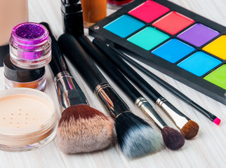 Set of professional makeup