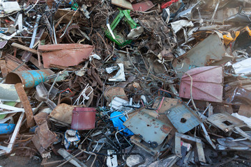 scrap metal stack