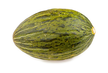 Christmas melon isolated on white