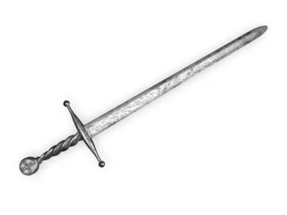 Fotobehang Medieval sword © woverwolf