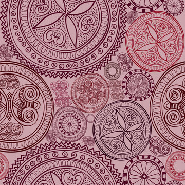 Abstract geometric seamless background Ethnic texture pattern