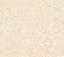 Abstract floral seamless pattern. Oriental ornament background