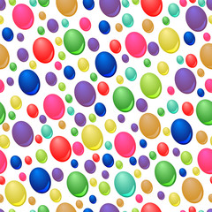 Seamless pattern of colorful drops